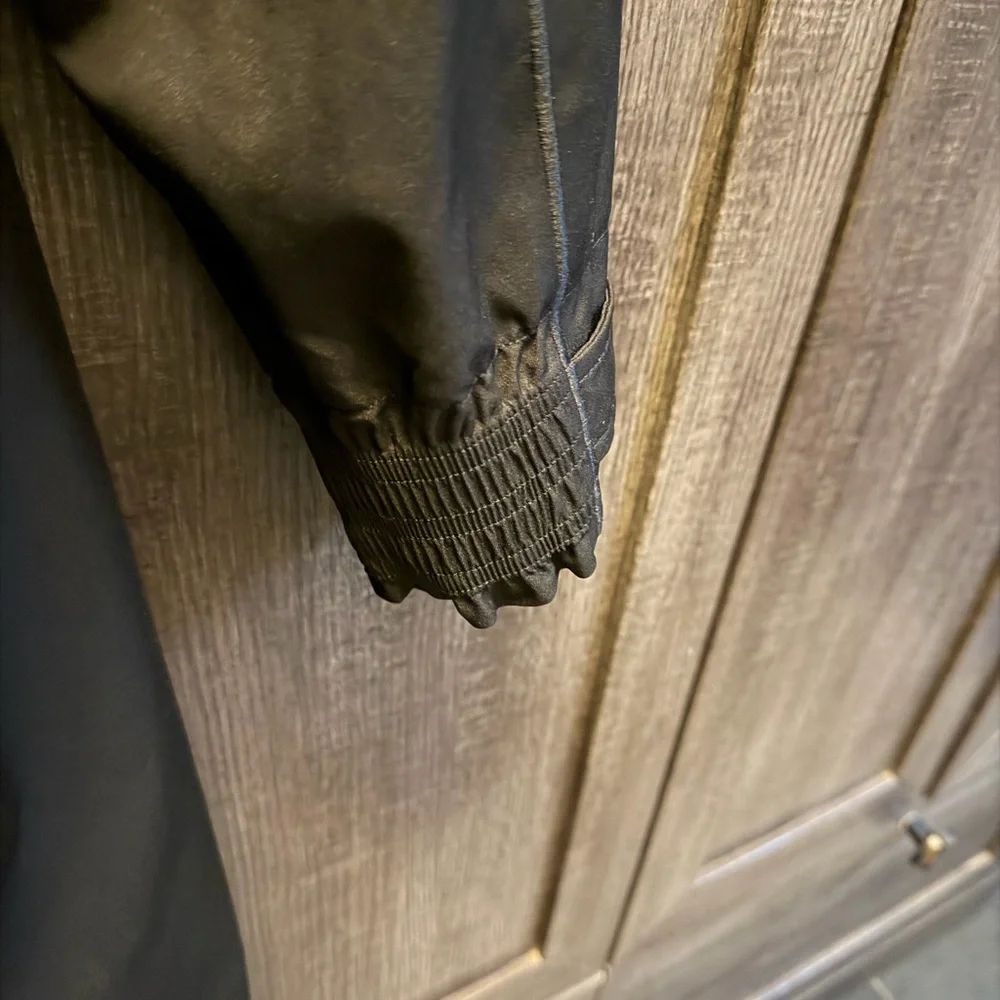 Athleta Black Hooded Rain Jacket - Picture 5 of 7